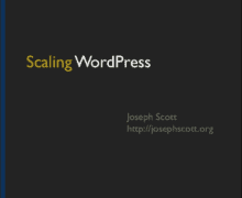 scaling wordpress