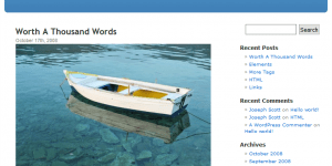 wordpress sablona 2005 default