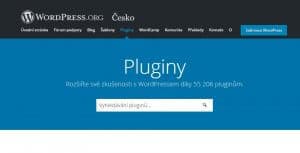 navod instalace stranek na WordPress - repositar pluginu