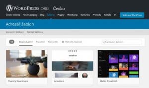 navod instalace stranek na WordPress - repositar sablon