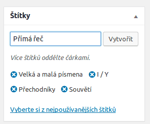 wordpress_psani_clanku_stitky