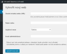 wordpress_multisite_vytvoreni_noveho_webu