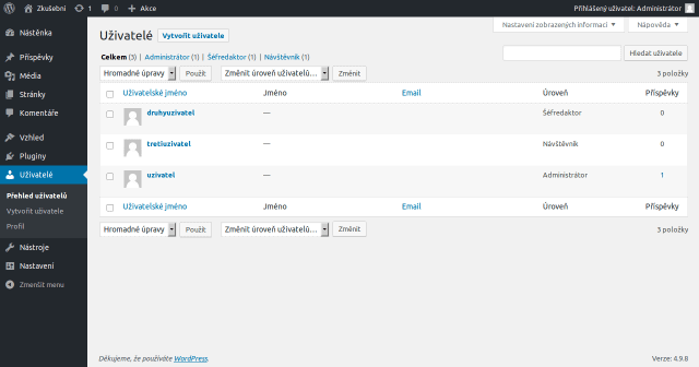 wordpress-sprava-uzivatelu