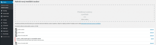 wordpress-media-nahravani-audio-chyba-1