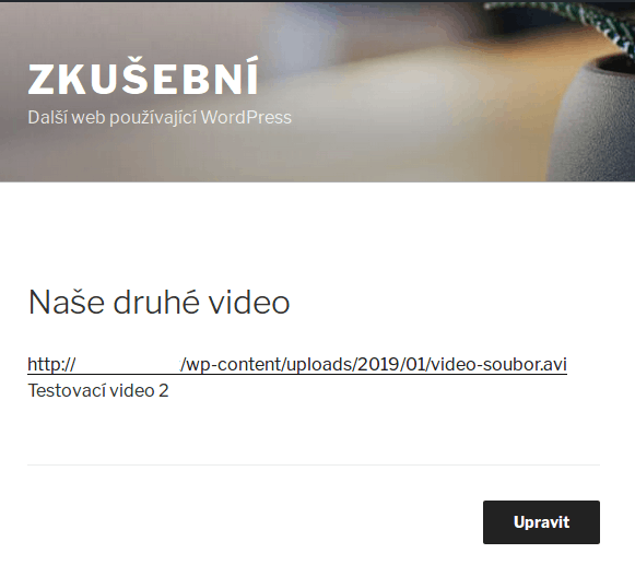 wordpress-media-video-odkaz