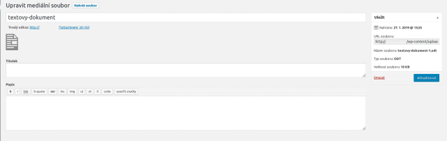 wordpress-textovy-dokument-nastaveni