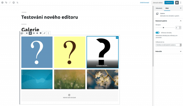 wordpress_prispevek_blokovy_editor_gutenberg_blok_galerie