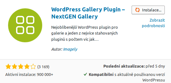 wordpress nextgen gallery info