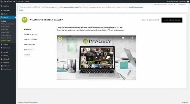 wordpress nextgen gallery prehled