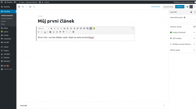 wordpress yoastseo blok v clanku