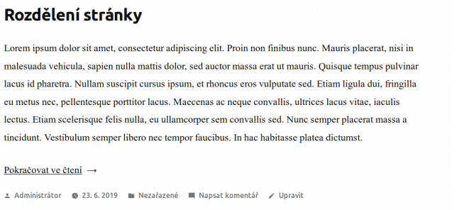 wordpress_gutenberg_editor_blok_pokracovani_textu_ukazka