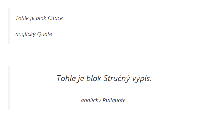 wordpress_gutenberg_editor_blok_strucny_vypis_vs_Citace_ukazka