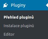 administrace wordpress pluginy