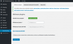 Plugin SmartEmailing.cz pro WordPress