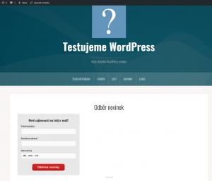 SmartEmailing vložení formuláře do WordPress