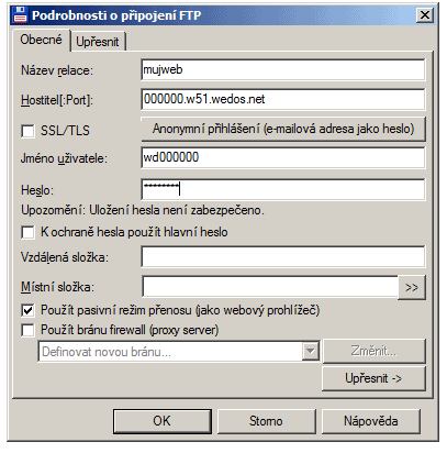 Práce s FTP - TotalCommander