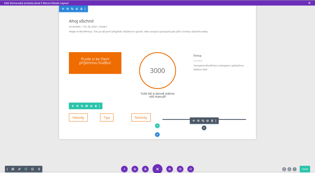 Divi - tvorba vlastního motivu