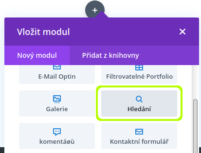 Zajímavé moduly šablony Divi