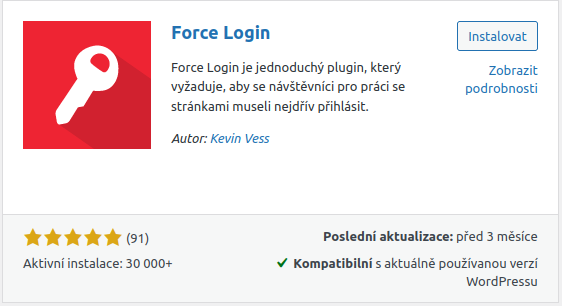 Plugin Force Login