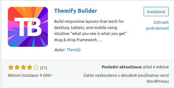 Themify – page builder pro WordPress zdarma